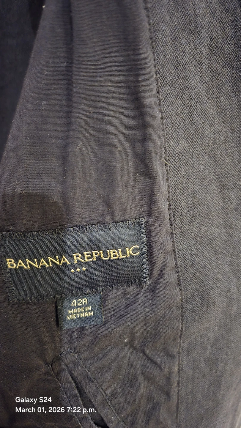 Banana Republic Navy Blazer - Size 42R - photo 2