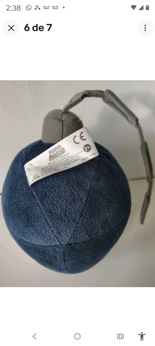 Nintendo Super Mario Chain Chomp Plush Toy - photo 2