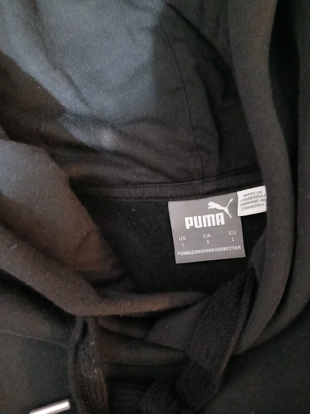 Puma Black Hoodie Sweatshirt Size L - photo 4