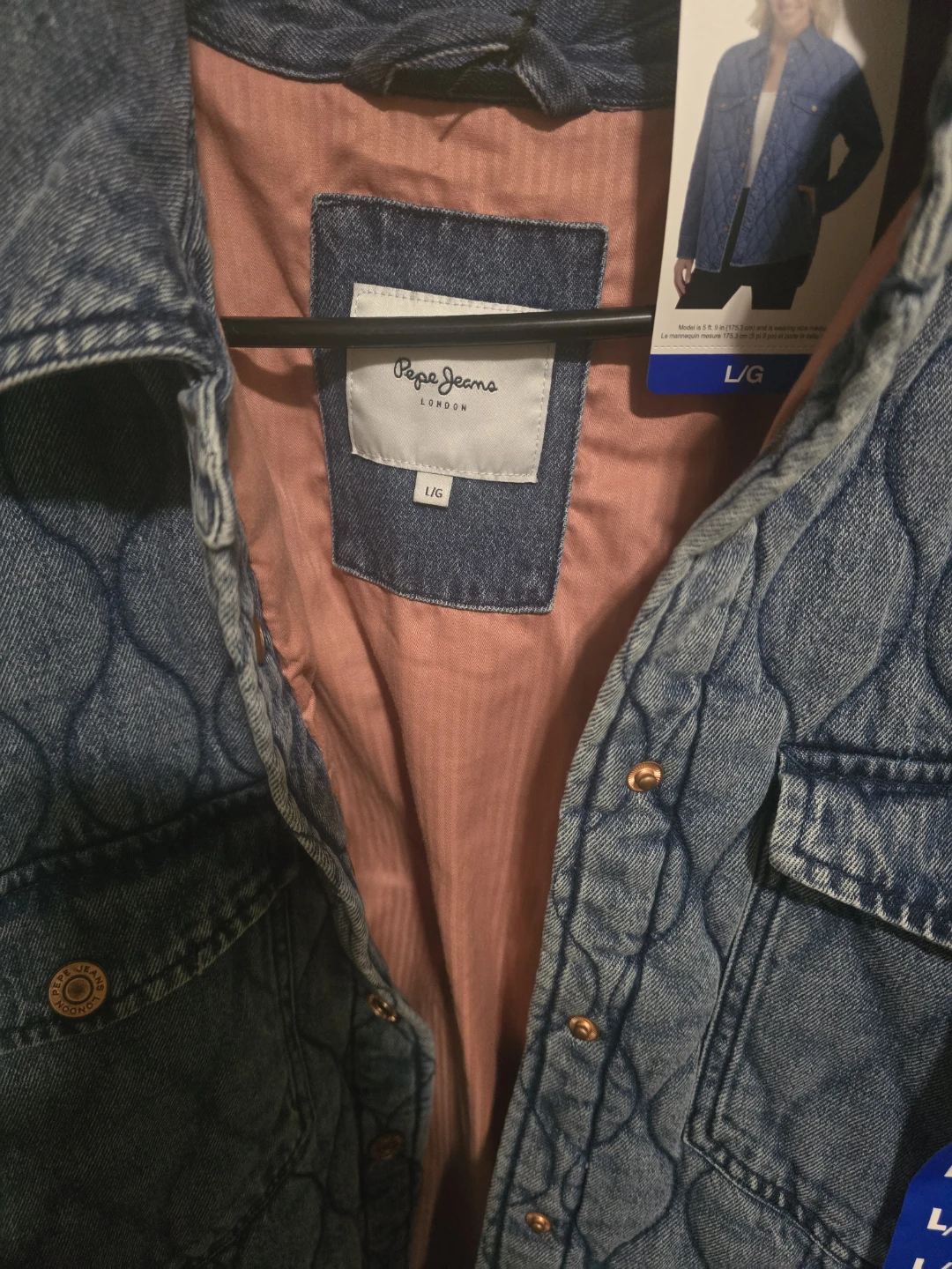 Pepe Jeans Quilted Denim Shirt Jacket L/🥕 - photo 2