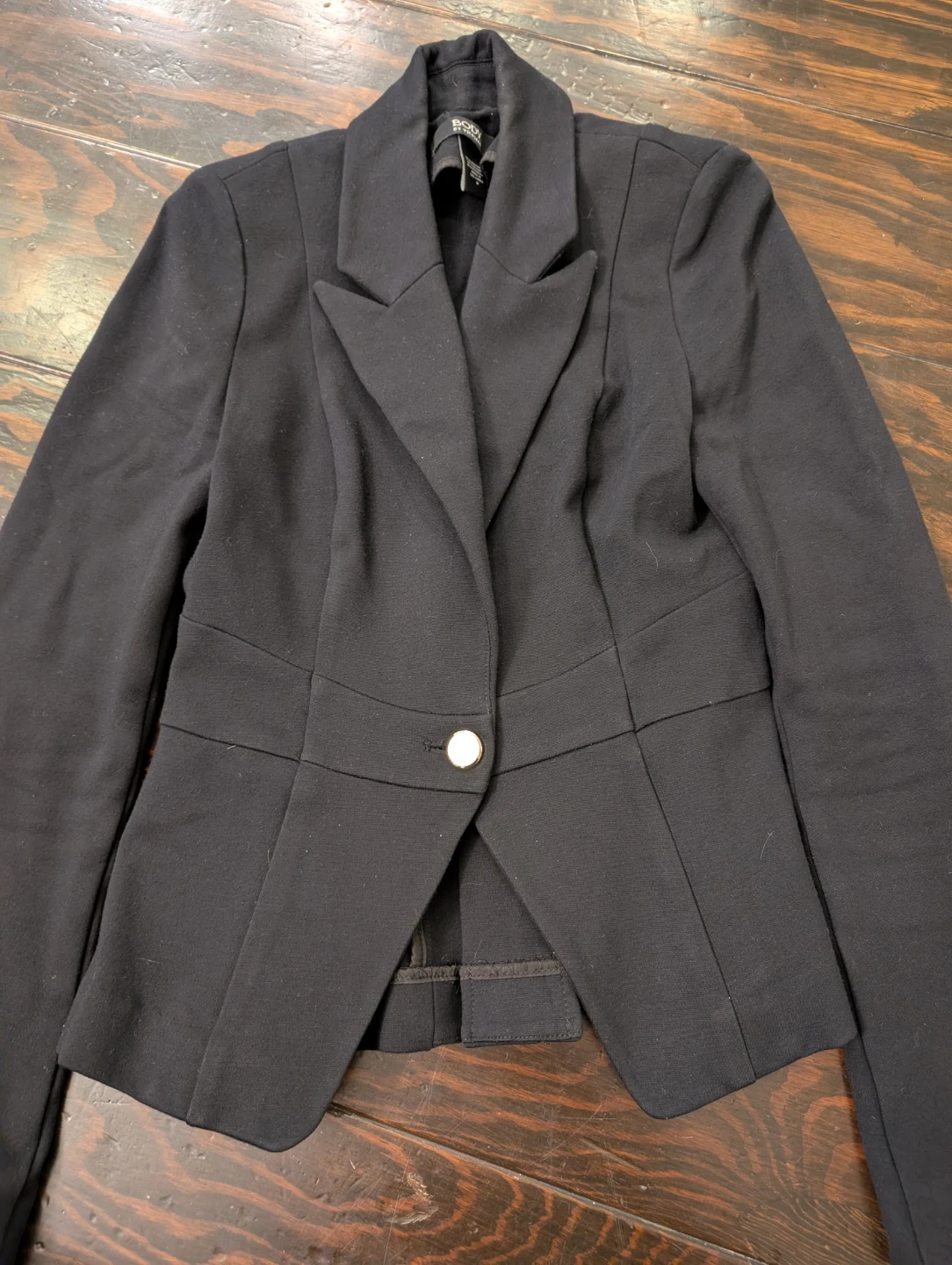Body by Victoria Black Lace-Up Blazer Jacket Size 2