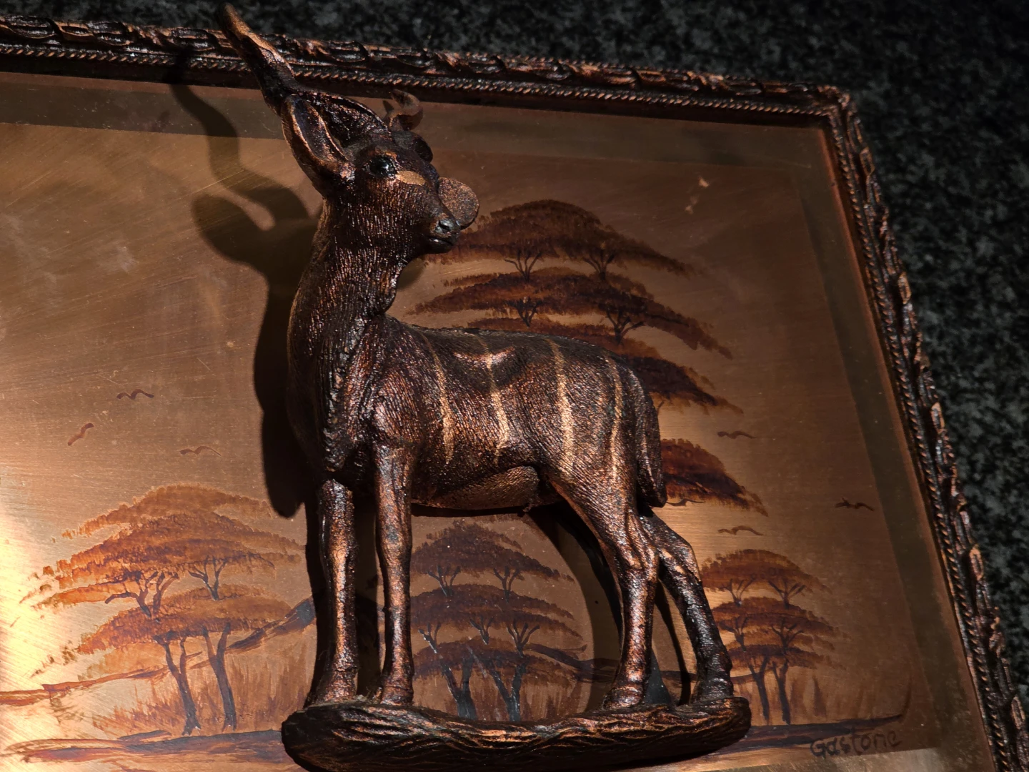 Copper Deer Silhouette Wall Clock - photo 3