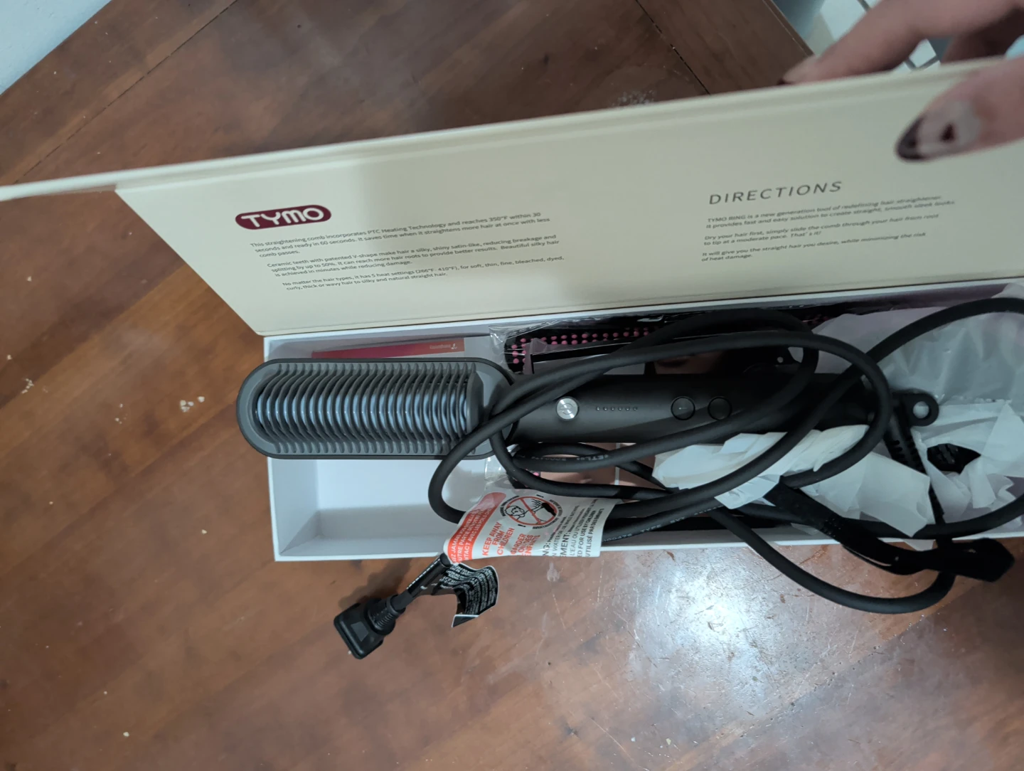 TYMO RING Hair Straightening Comb - photo 2