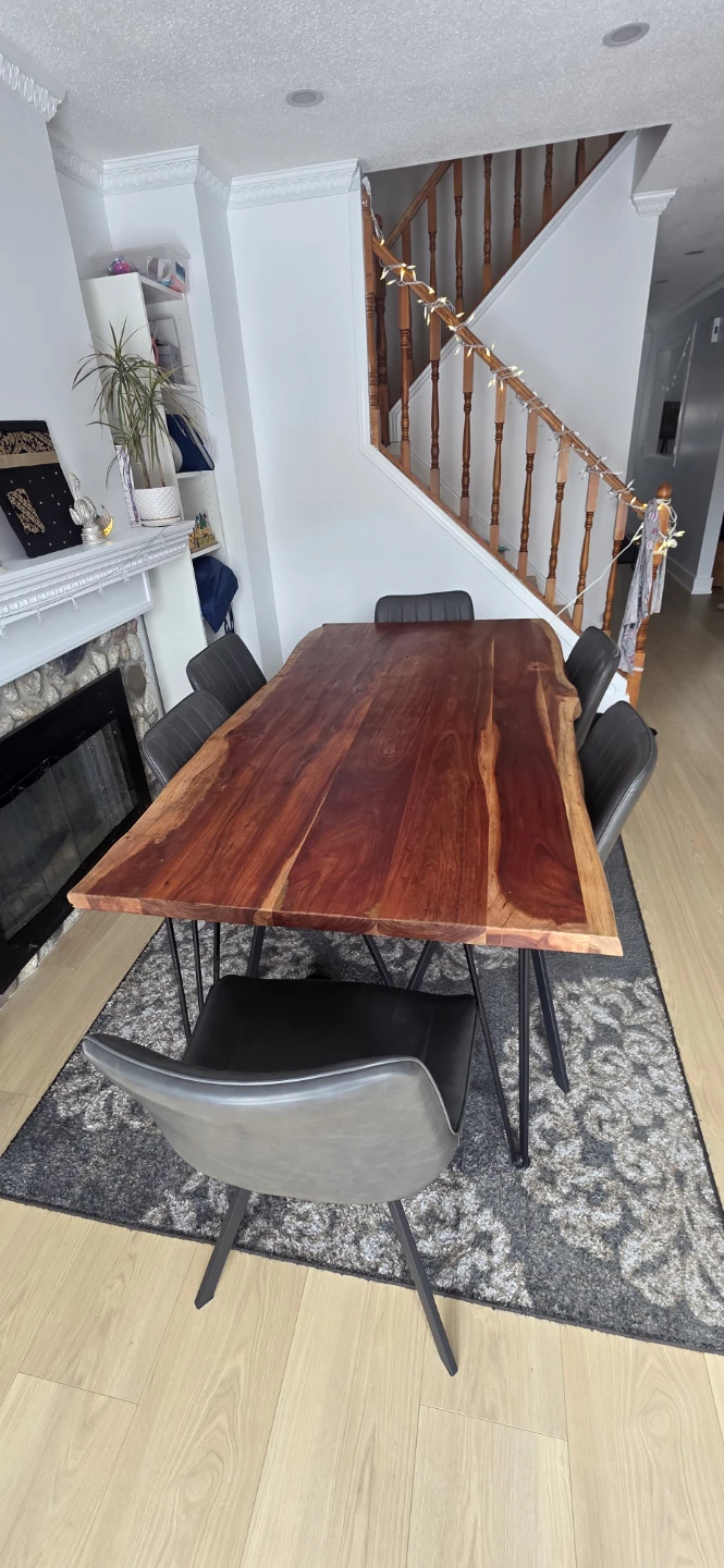 Live Edge Dining Table with 6Chairs - photo 3