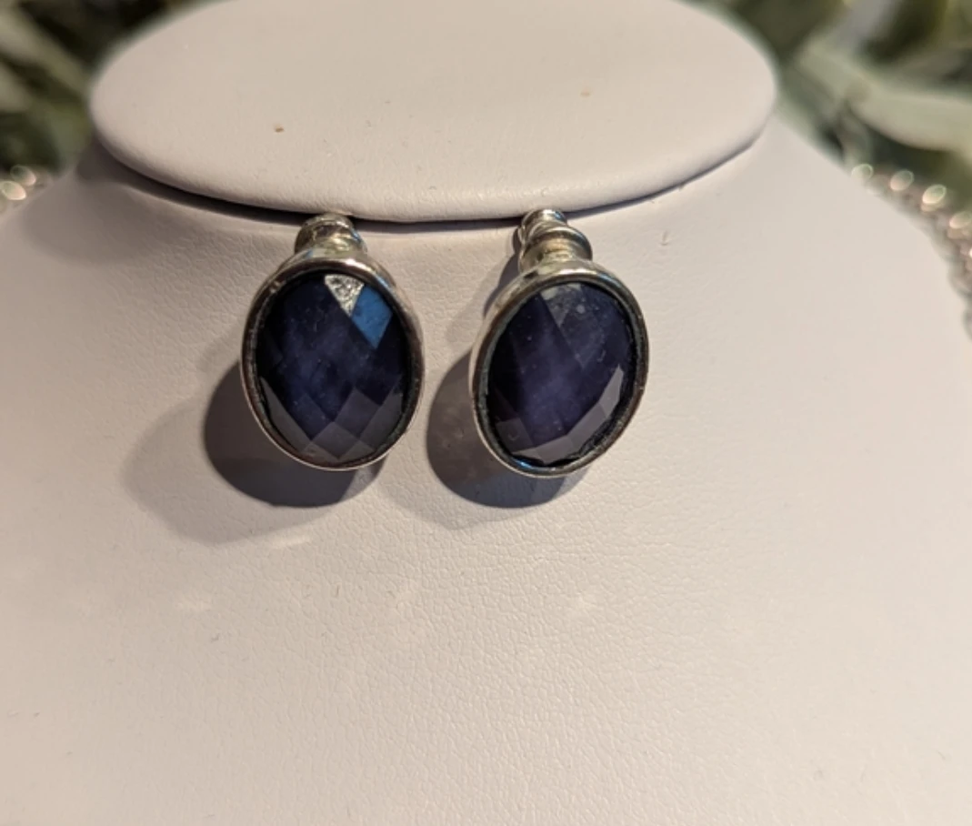 Blue Stone Necklace and Earring Set - photo 3