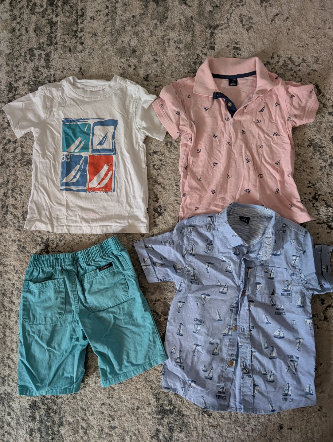 Nautica Boys' Clothing Set - T-Shirt, Polo, Shorts