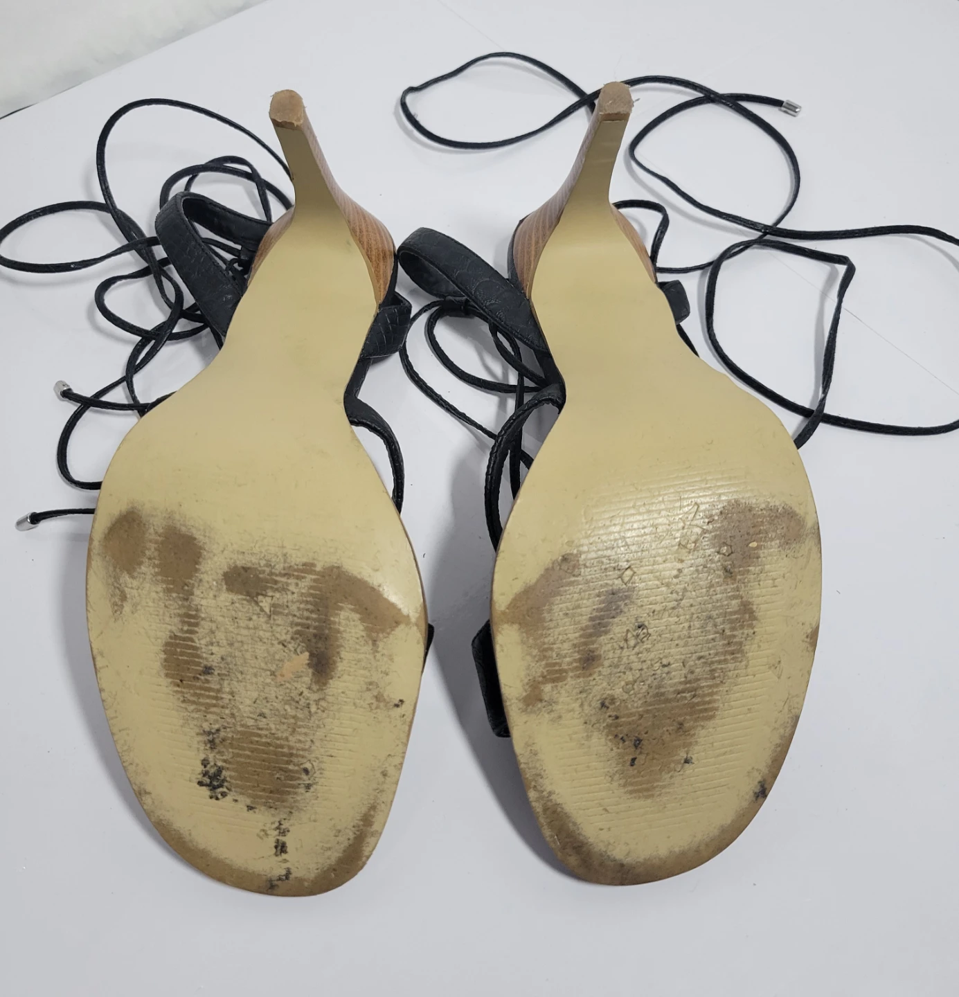 Steve Madden Black Lace-Up Heels, size 10 (59) - photo 5