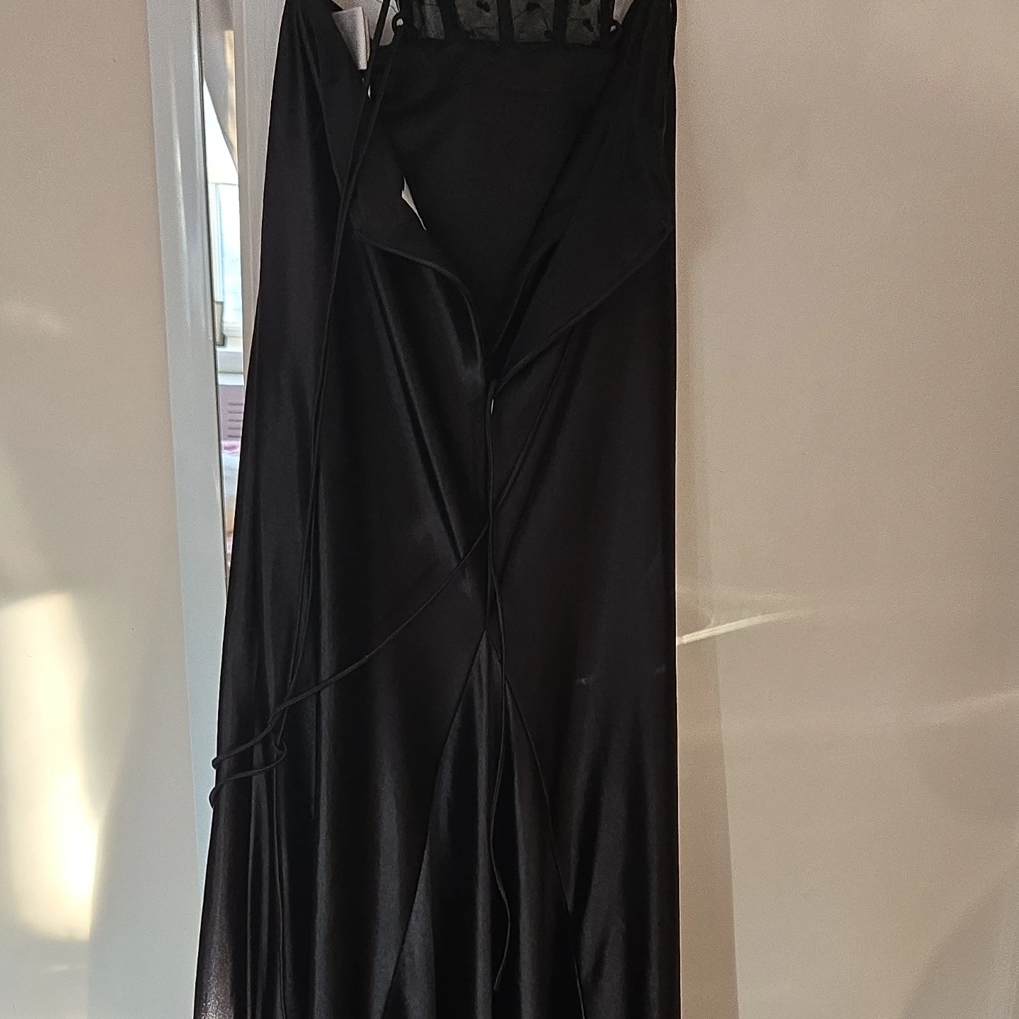 Colors Dress Black Beaded Corset Gown Size 6
