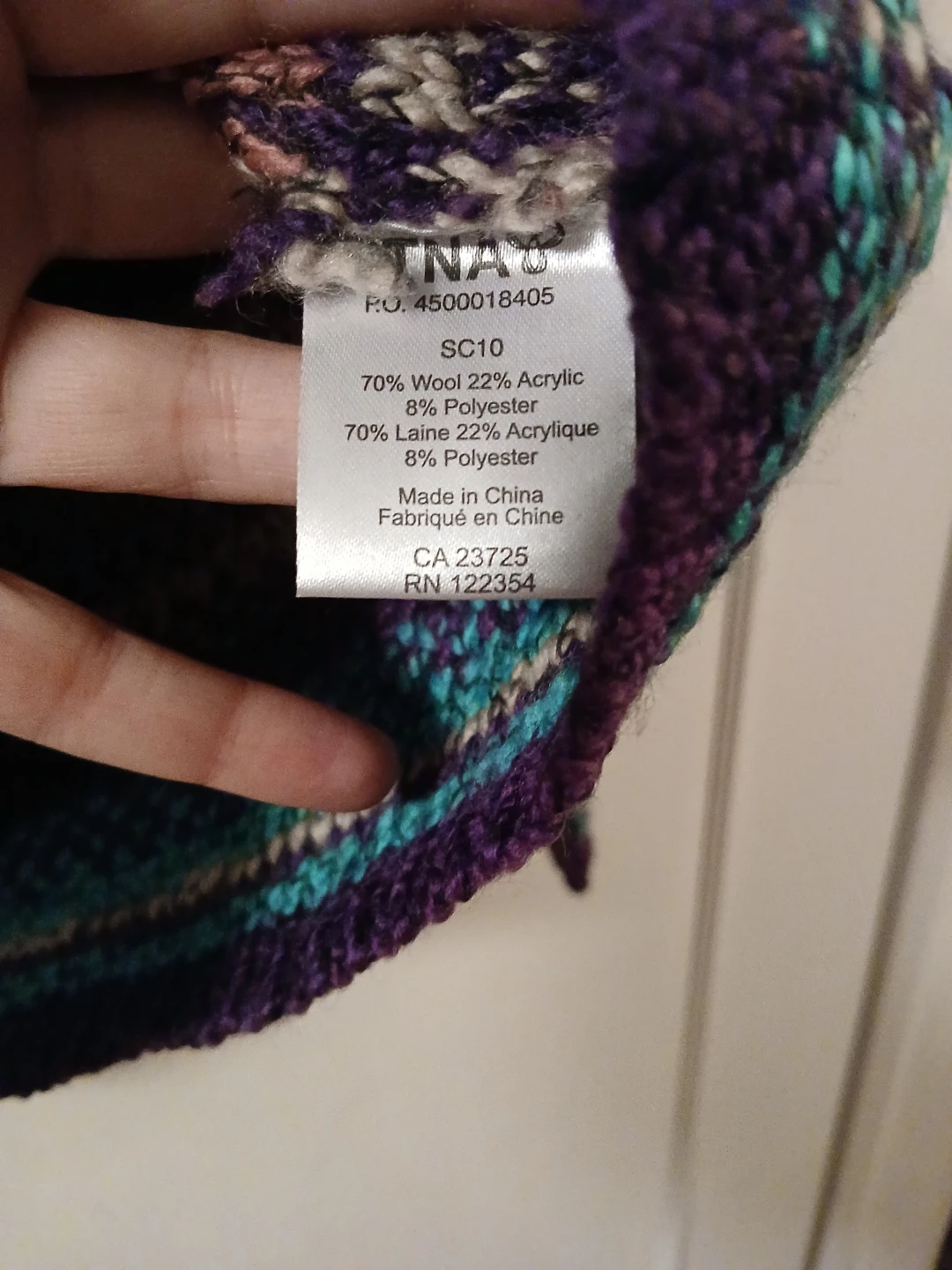 TNA Striped Hoodie Medium - photo 4