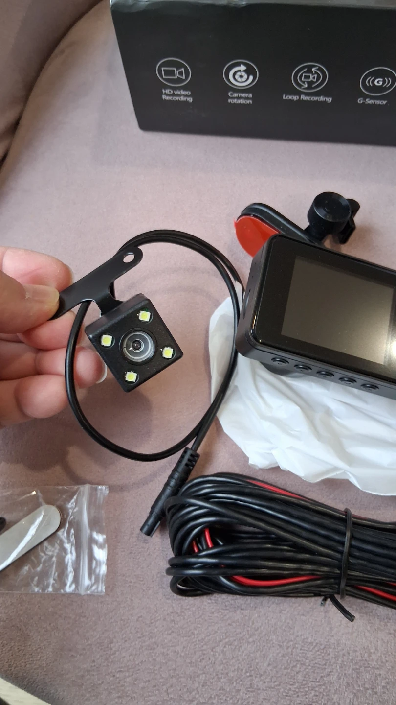 Car Dashcam, 3 Channels Lens, 1080P, UPDARGED version, - photo 4