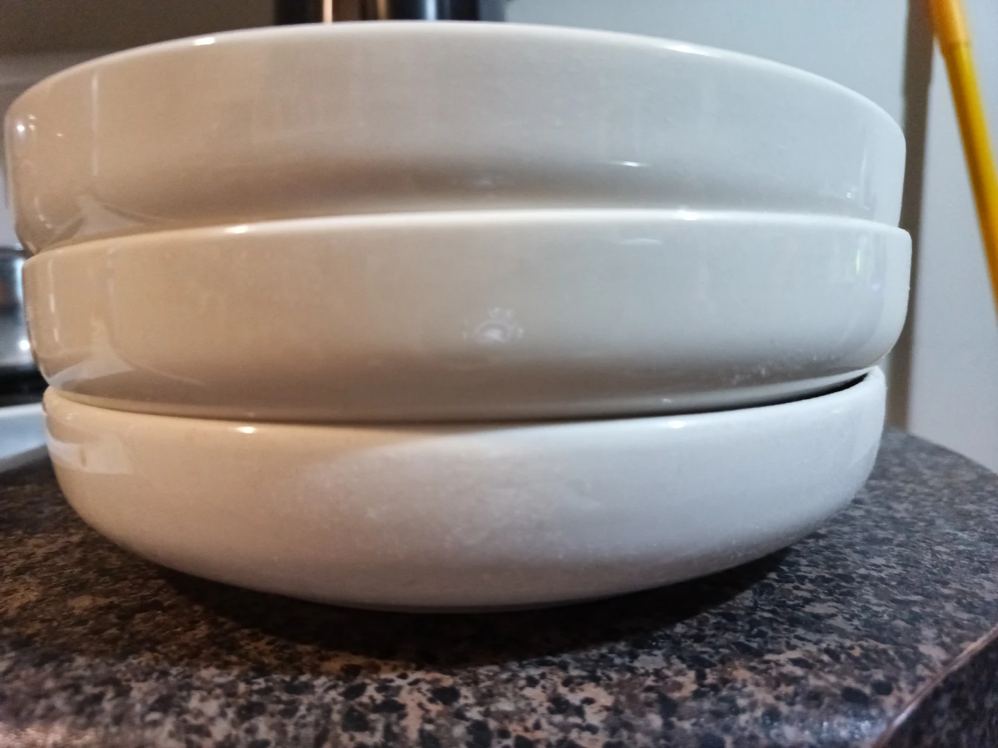 White Ceramic Serving Bowls - Set of 3 - photo 2
