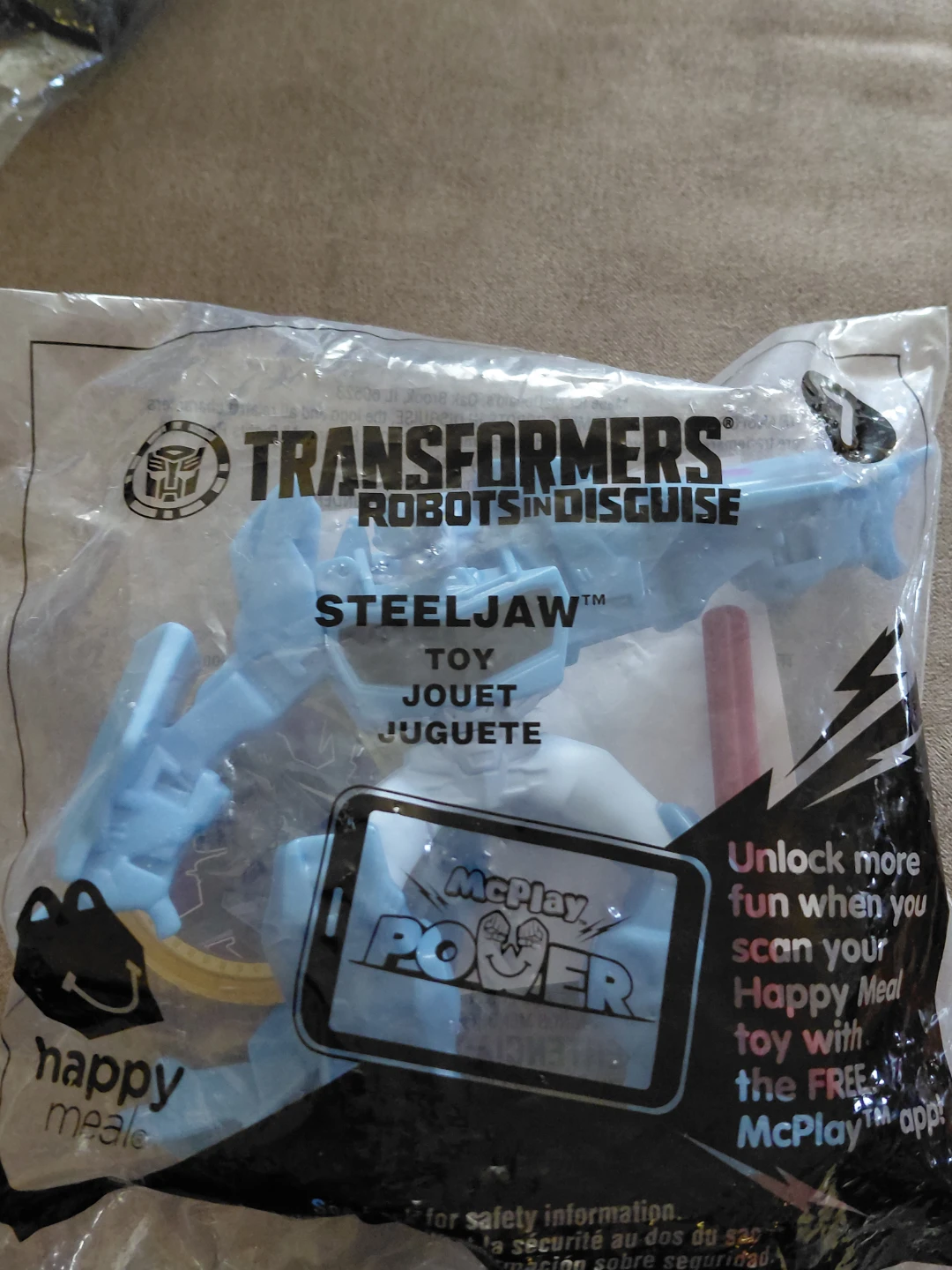 Transformers Robots in Disguise Steeljaw Happy Meal Toy