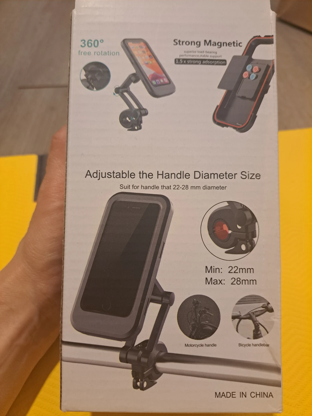 Motorcycle/Bicycle Phone Mount with 360° Rotation - photo 2