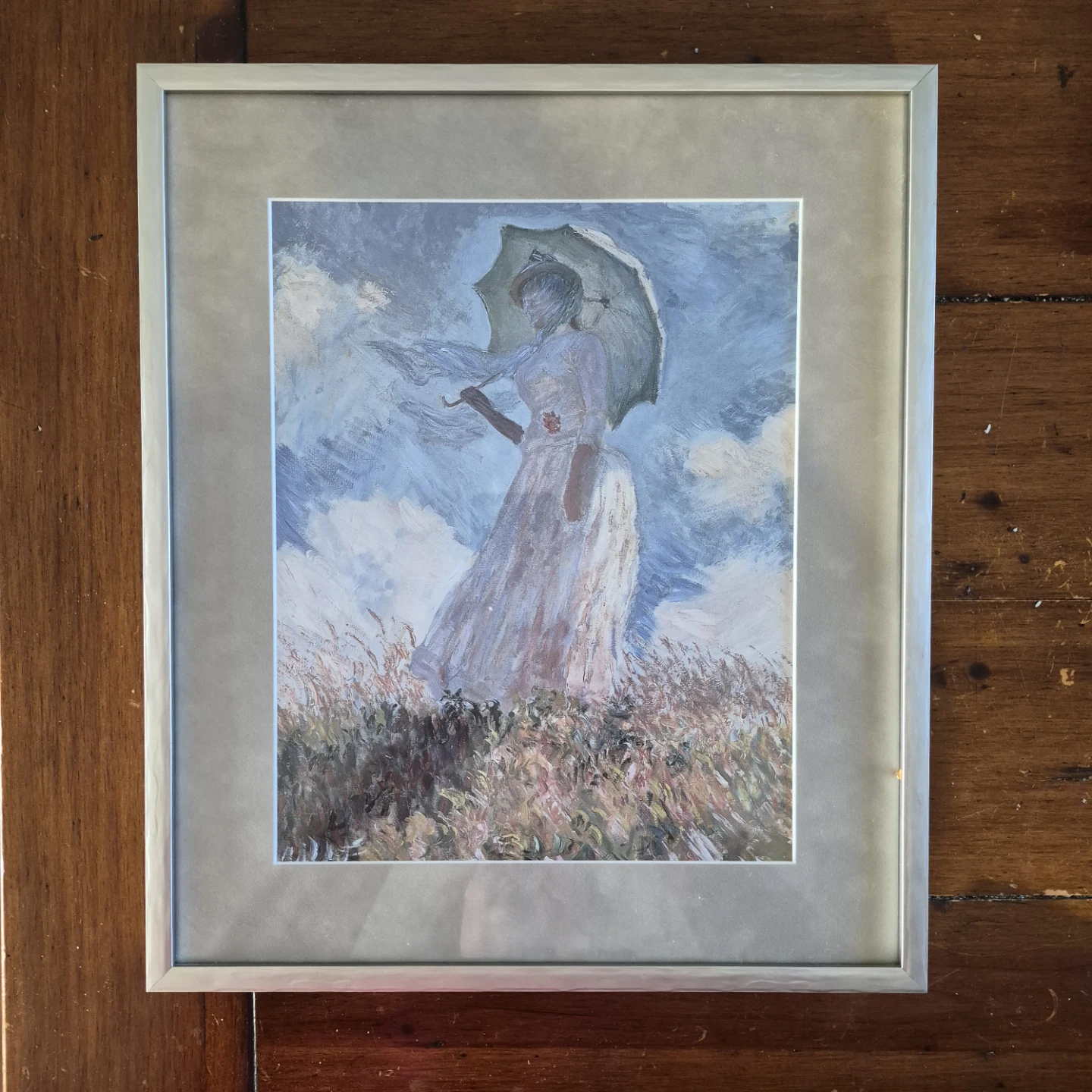 Framed Painting "Woman with a Parasol"