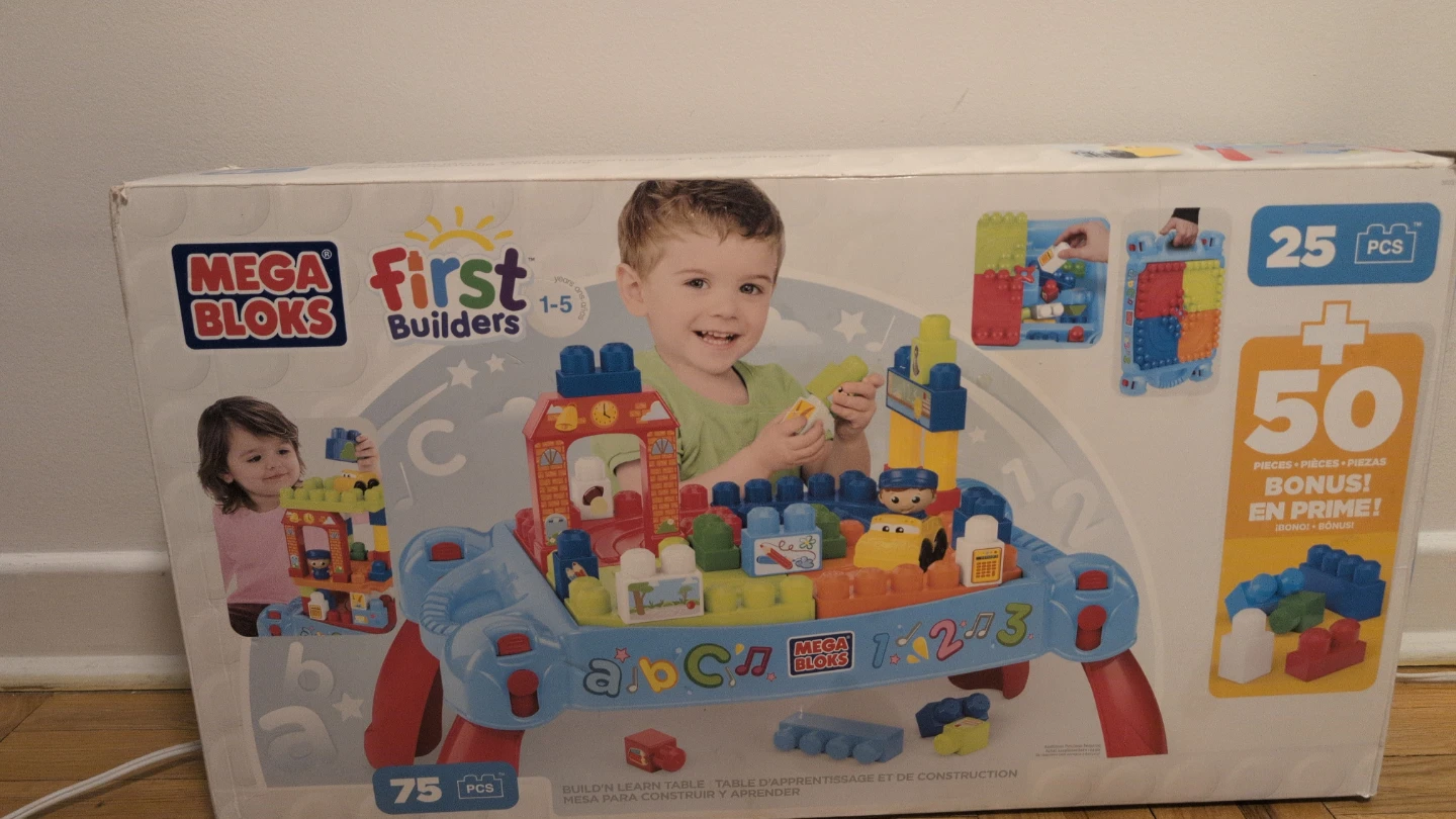 Mega Bloks First Builders Learn Table
