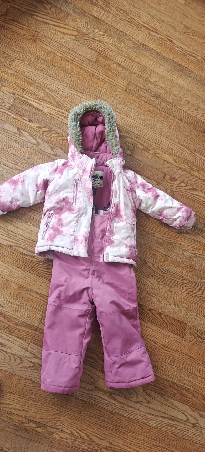 OshKosh B'gosh Kids Snowsuit - Pink Tie Dye size 2T - photo 2