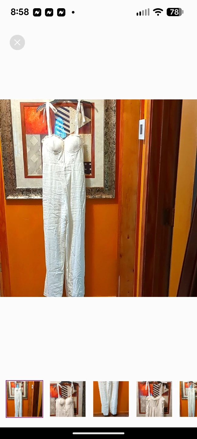 MAJORELLE Elegant Cream Jumpsuit