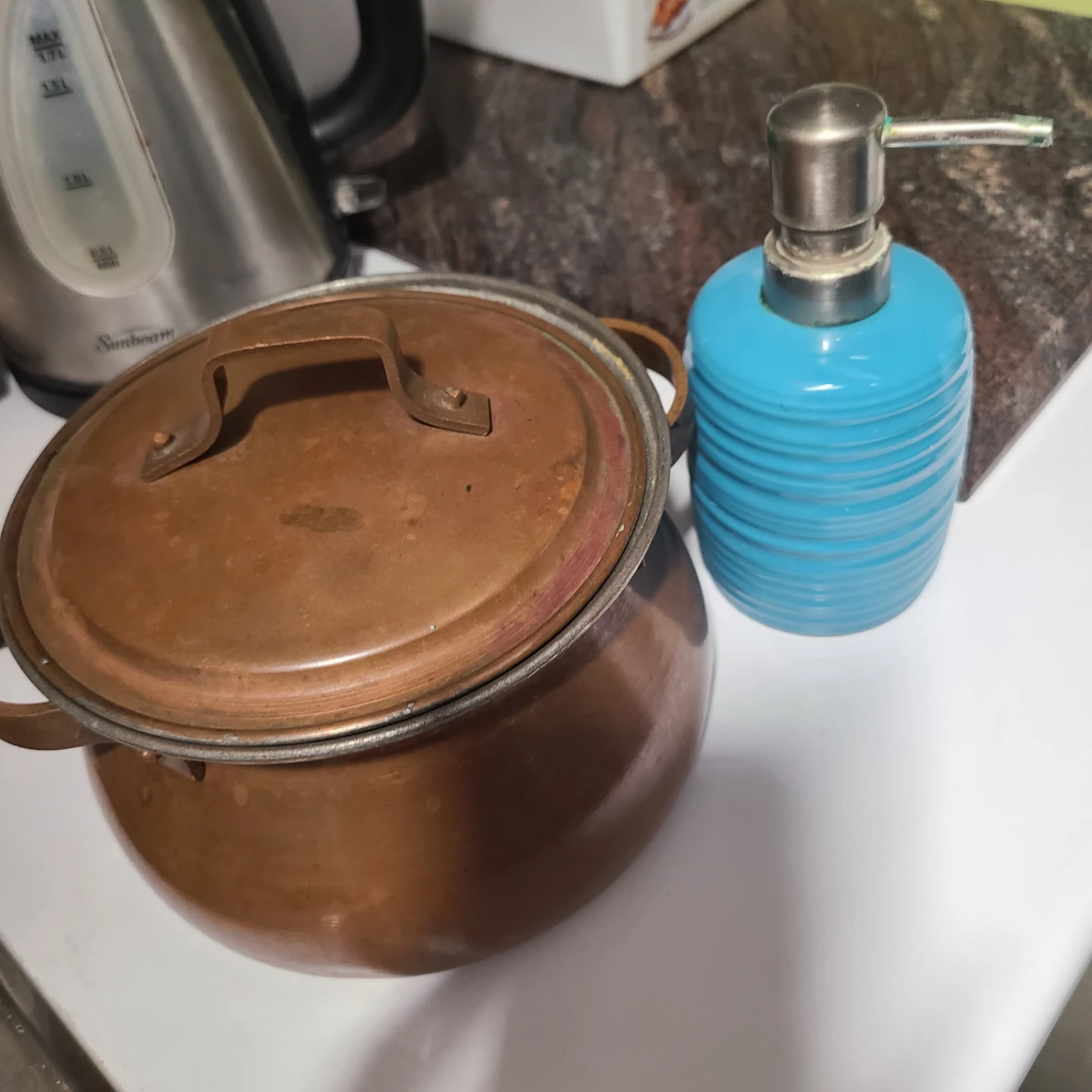 Vintage Copper Pot with Lid🥕