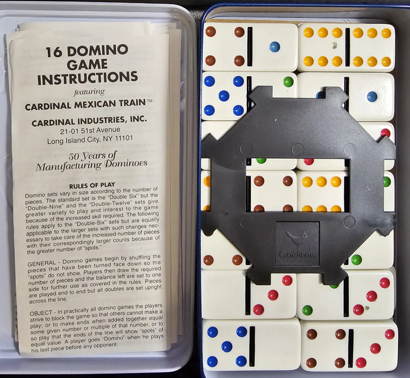 Cardinal Double Six Jumbo Dominoes Set - photo 3