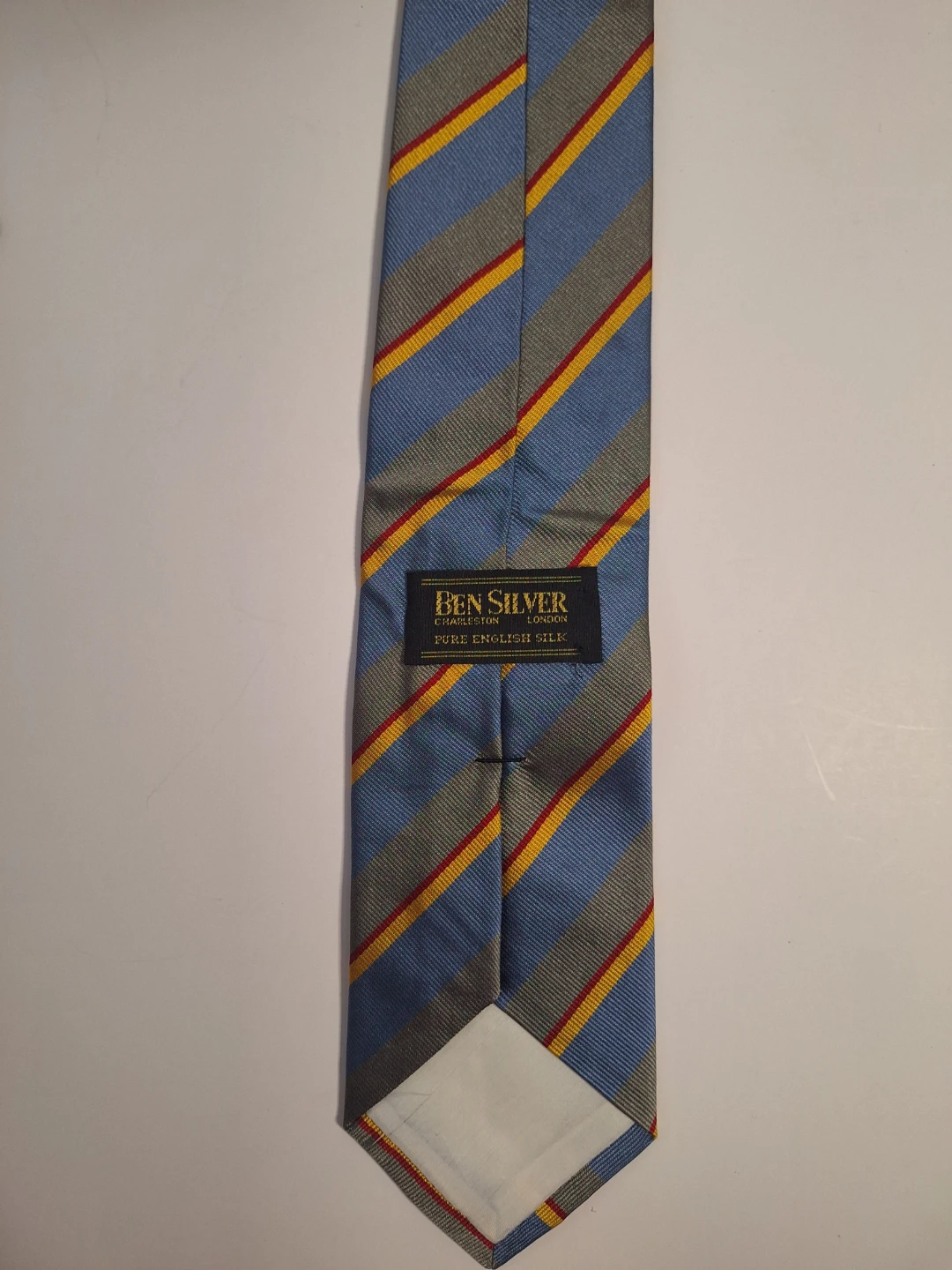 Ben Silver Pure English Silk Tie Charleston London England - photo 2