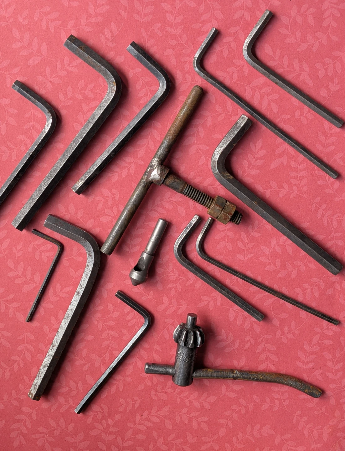 Assorted Allen Keys and Drill Chuck Key price for all