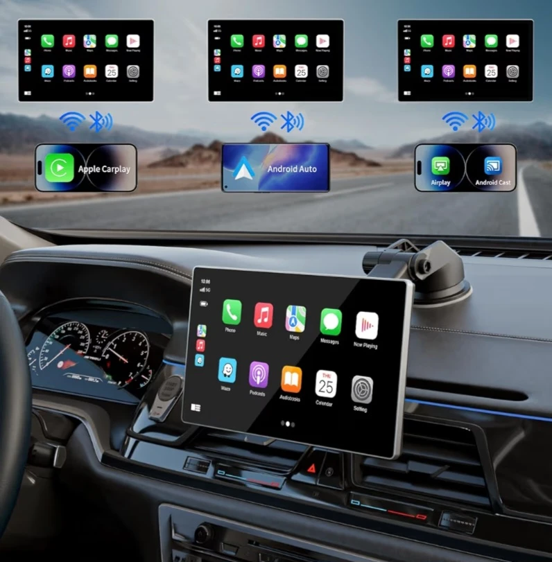 Madoec Portable Apple Carplay & Android Auto Screen - 9" - photo 3