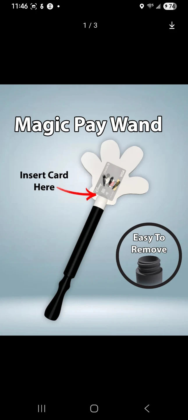Magic Pay Wand with Star and Handle