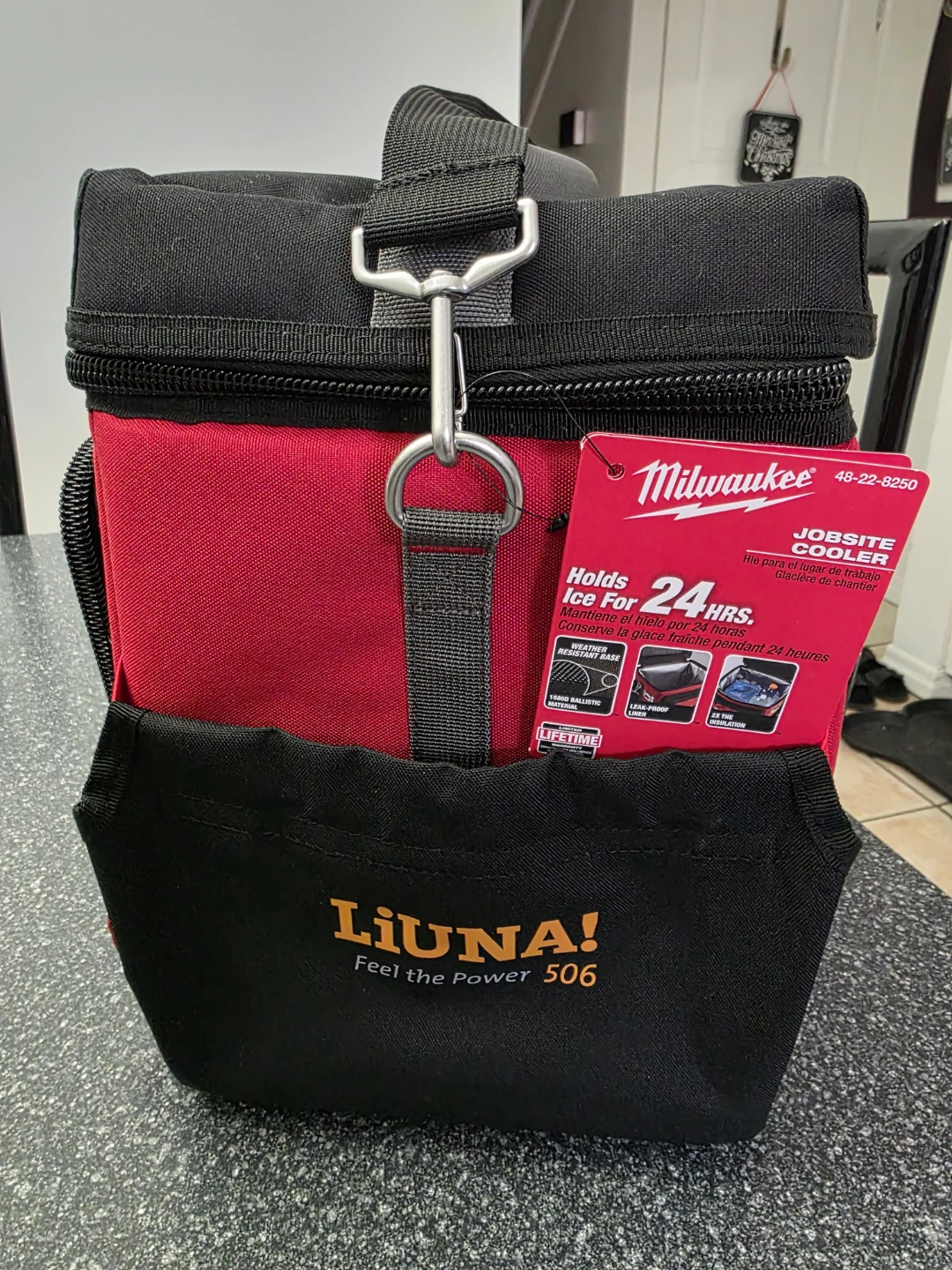 Milwaukee Red and Black Insulated Jobsite Cooler Bag - photo 3
