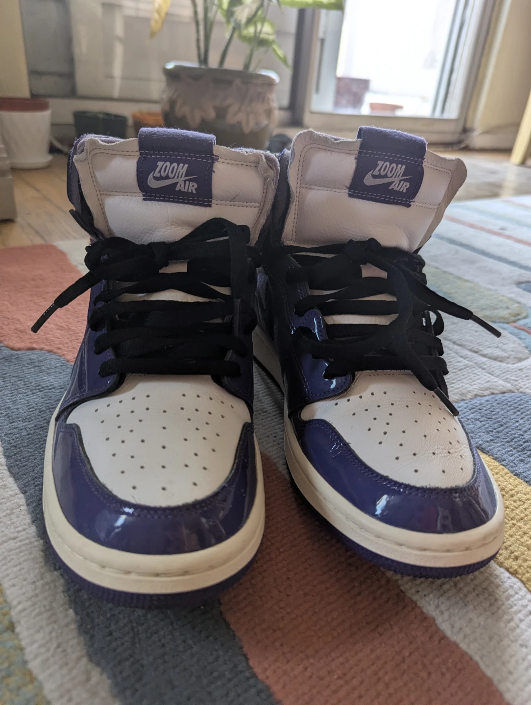 Nike Air Jordan 1 Zoom Air "Court Purple" High Top Sneakers - photo 4