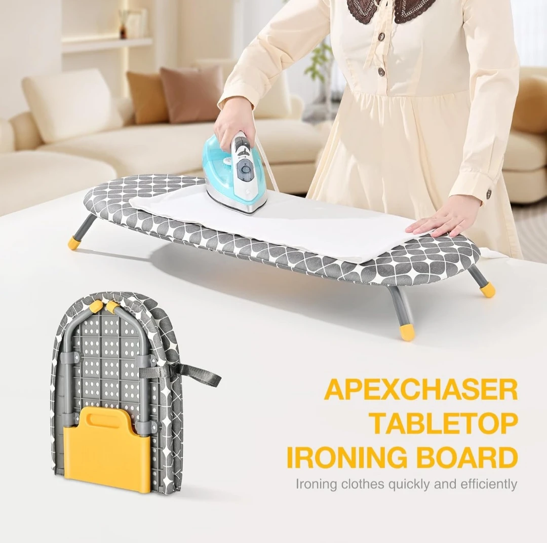 APEXCHASER Foldable Ironing Board, Tabletop Small Board ... - photo 2