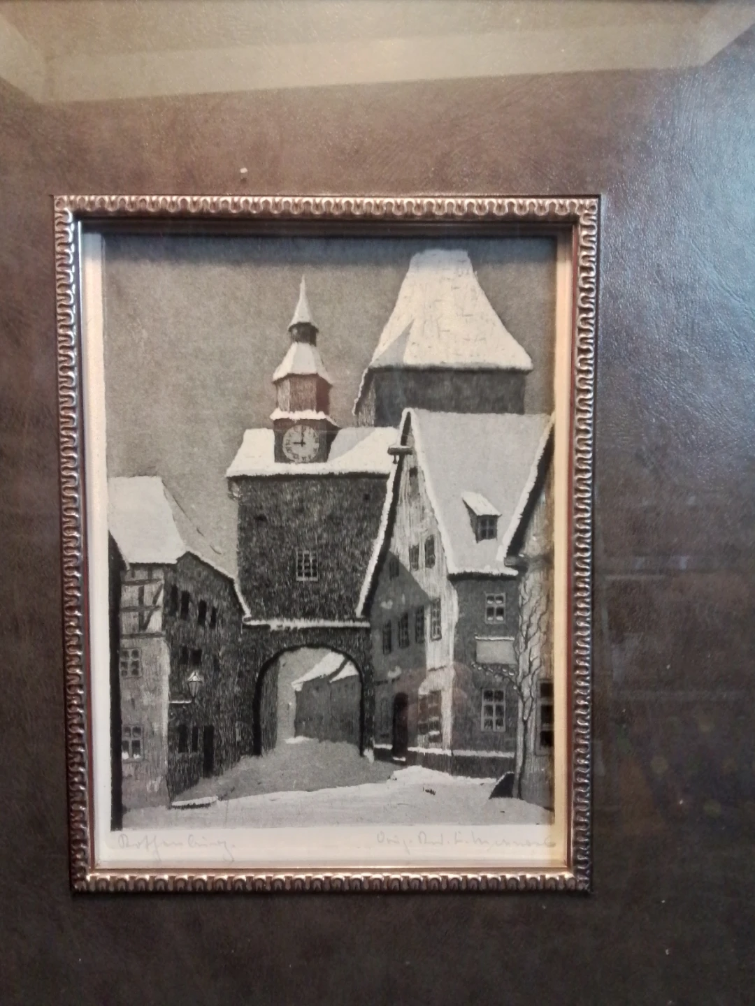 Lithograph by Hoffman Leiningen 15.5x17.5 - photo 2