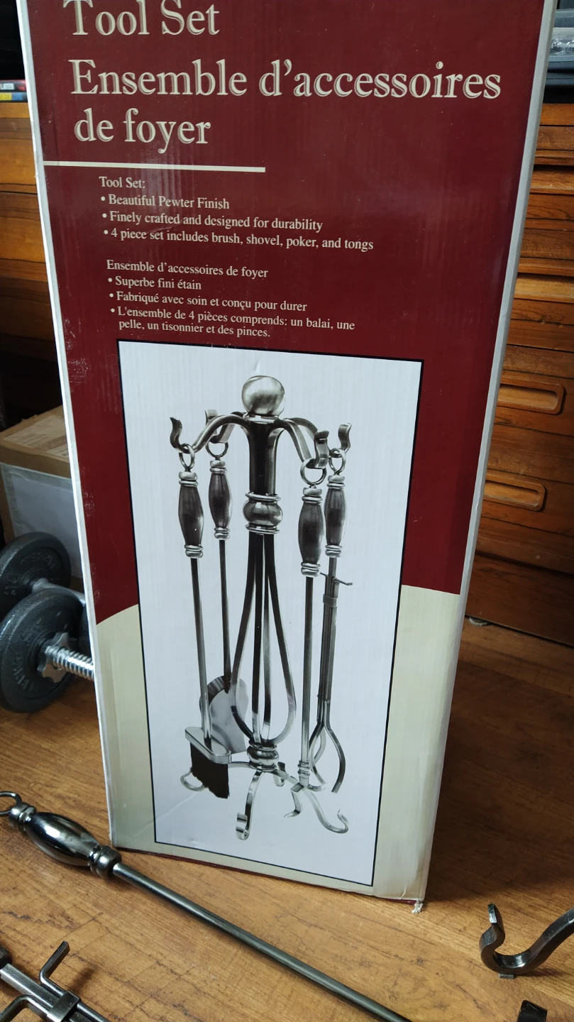 Hearth Collection 4-Piece Fireplace Tool Set