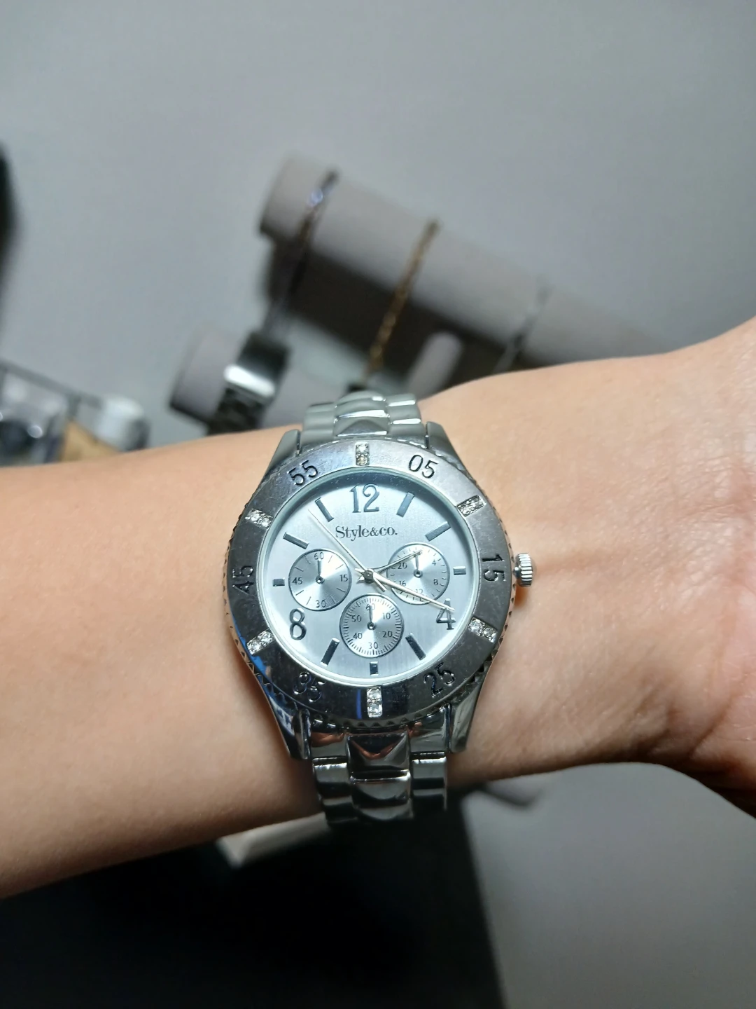 Style & Co. Women's Silver tone Watch with Rhinestones - photo 5