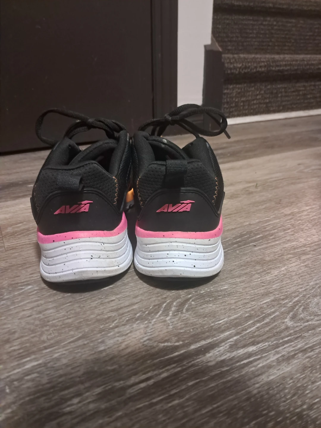 Avia Women's Black Running Shoes with Pink & Orange Accents - photo 3