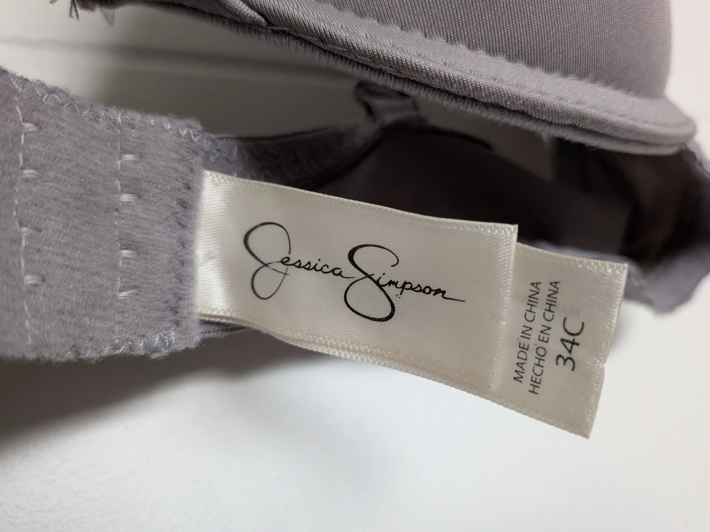 Jessica Simpson Grey Bra - 34C - photo 4