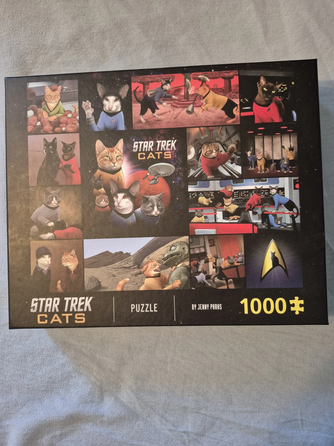 Star Trek Cats 1000 Piece Puzzle by Jenny Parks