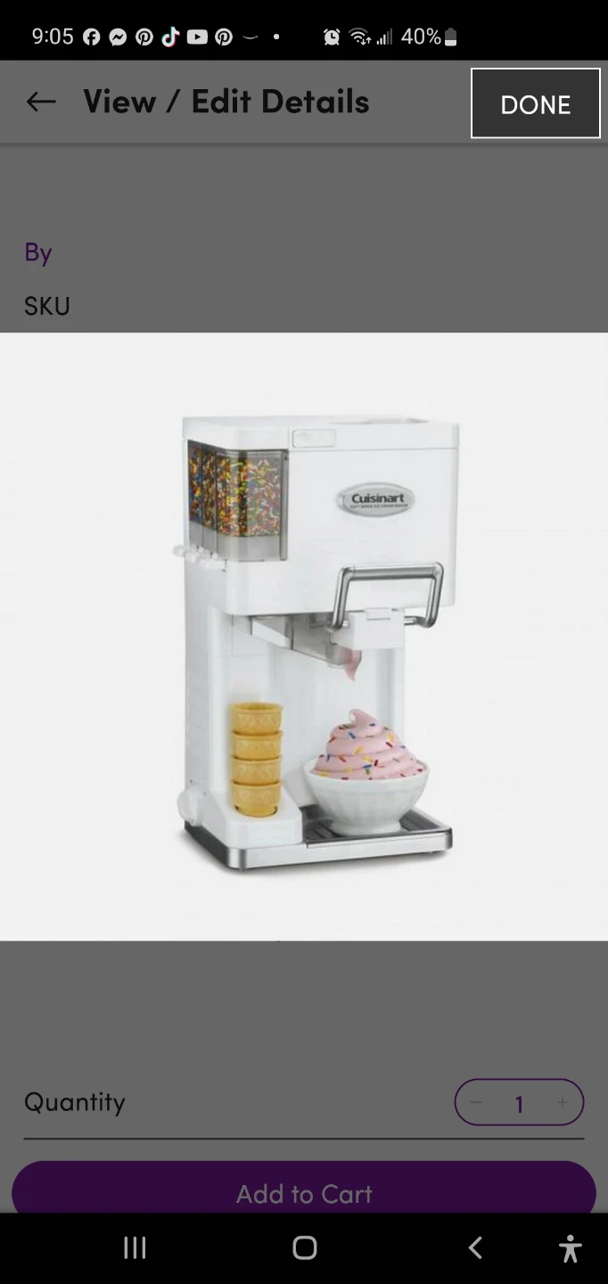 Cuisinart White Ice Cream Maker - photo 5