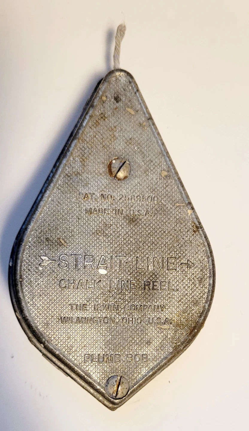 Irwin Vintage Strait-Line Chalk Line Reel Plumb Bob - photo 3