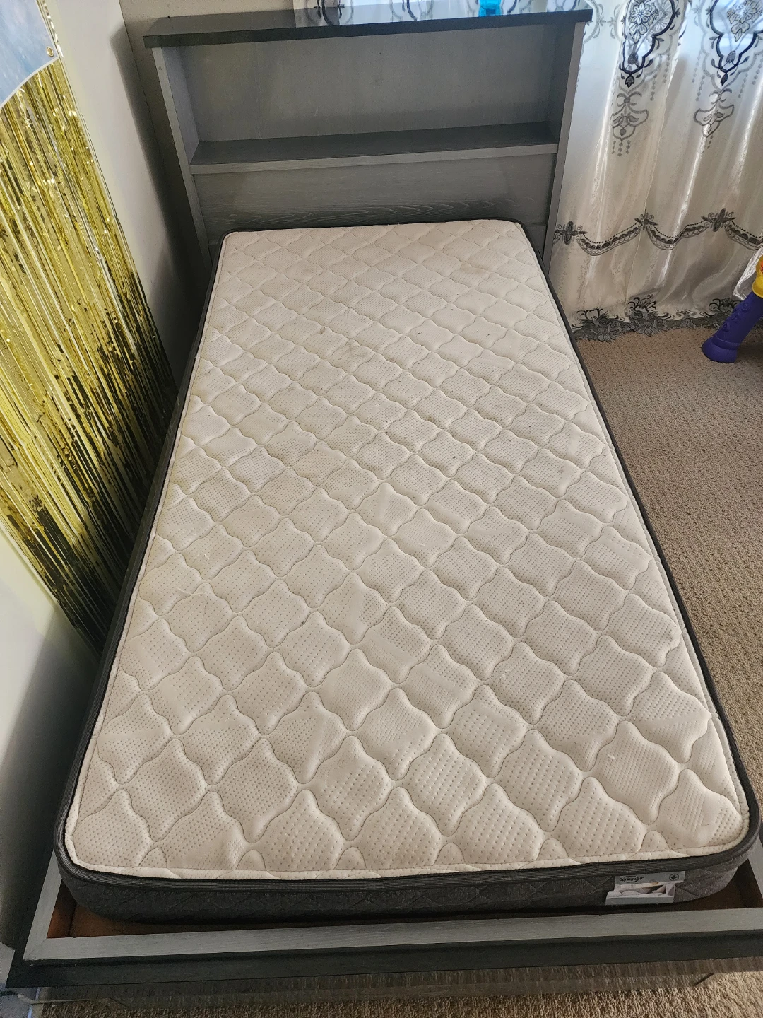Twin Bed Frame with Storage Drawers - photo 4