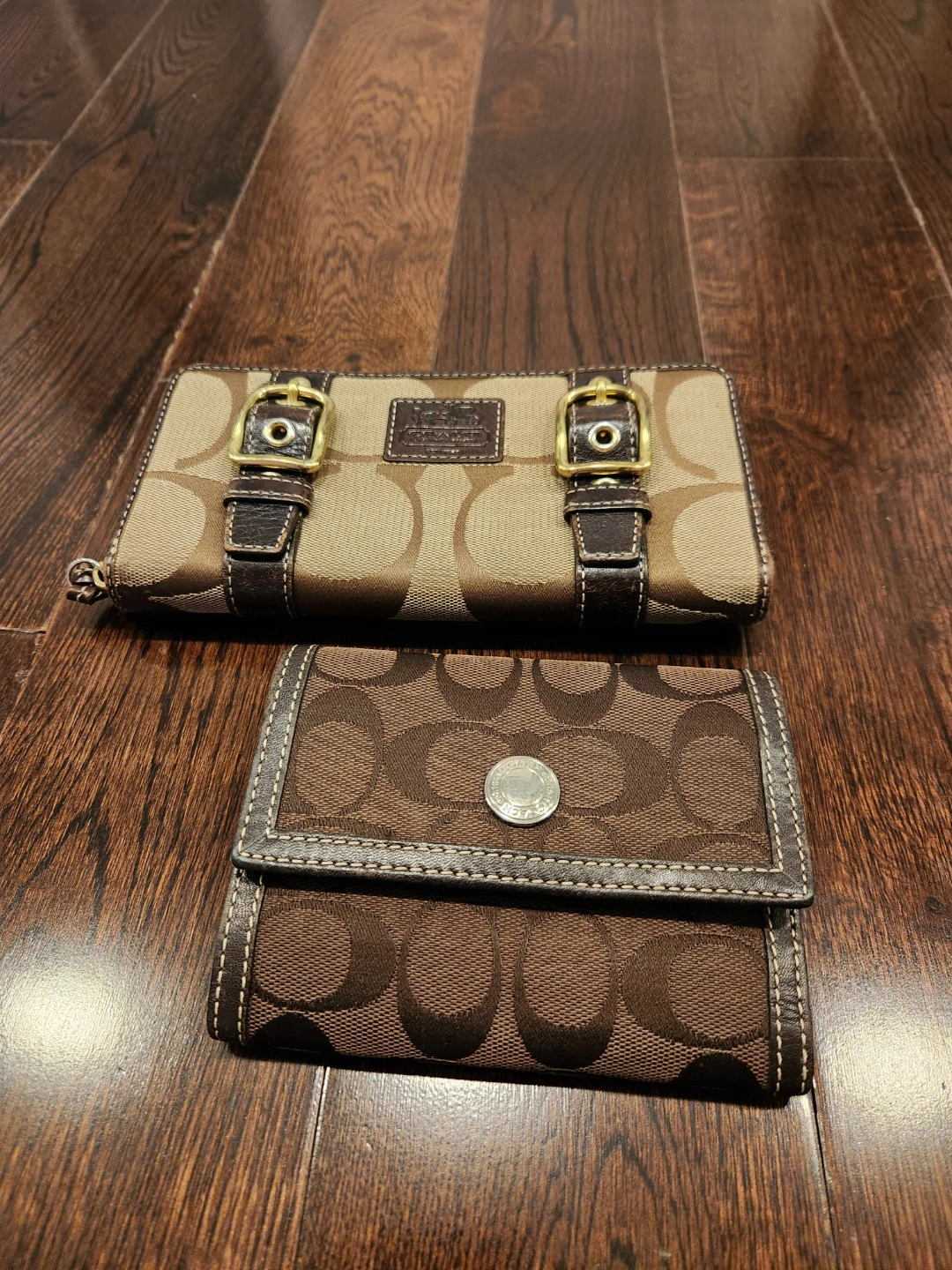 Coach Signature C Logo Wallets (2) Brown - photo 2
