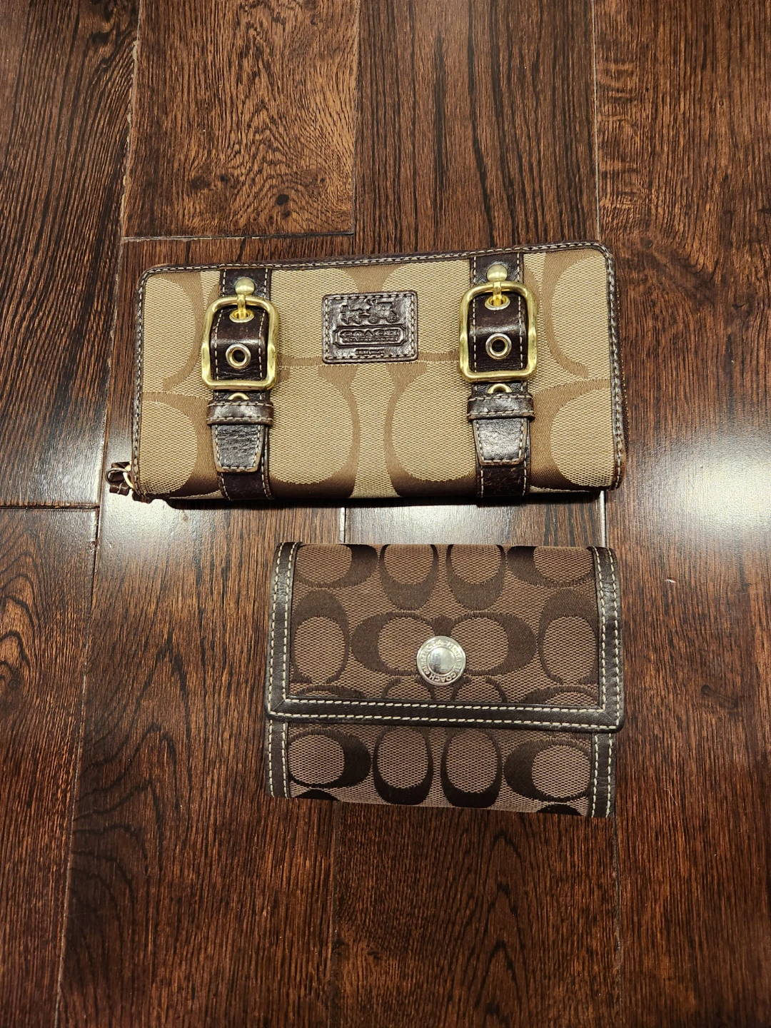 Coach Signature C Logo Wallets (2) Brown - photo 3