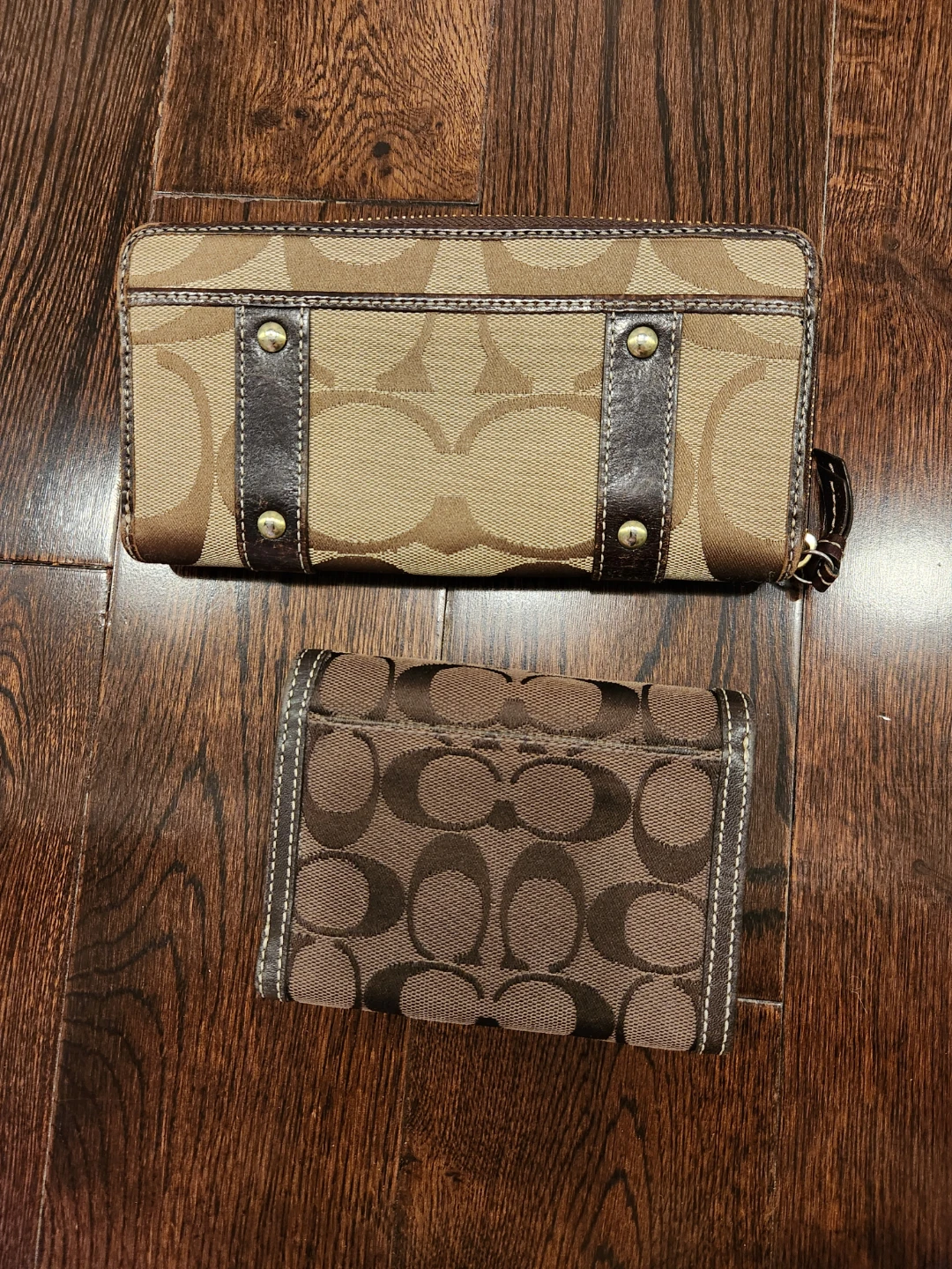 Coach Signature C Logo Wallets (2) Brown - photo 5