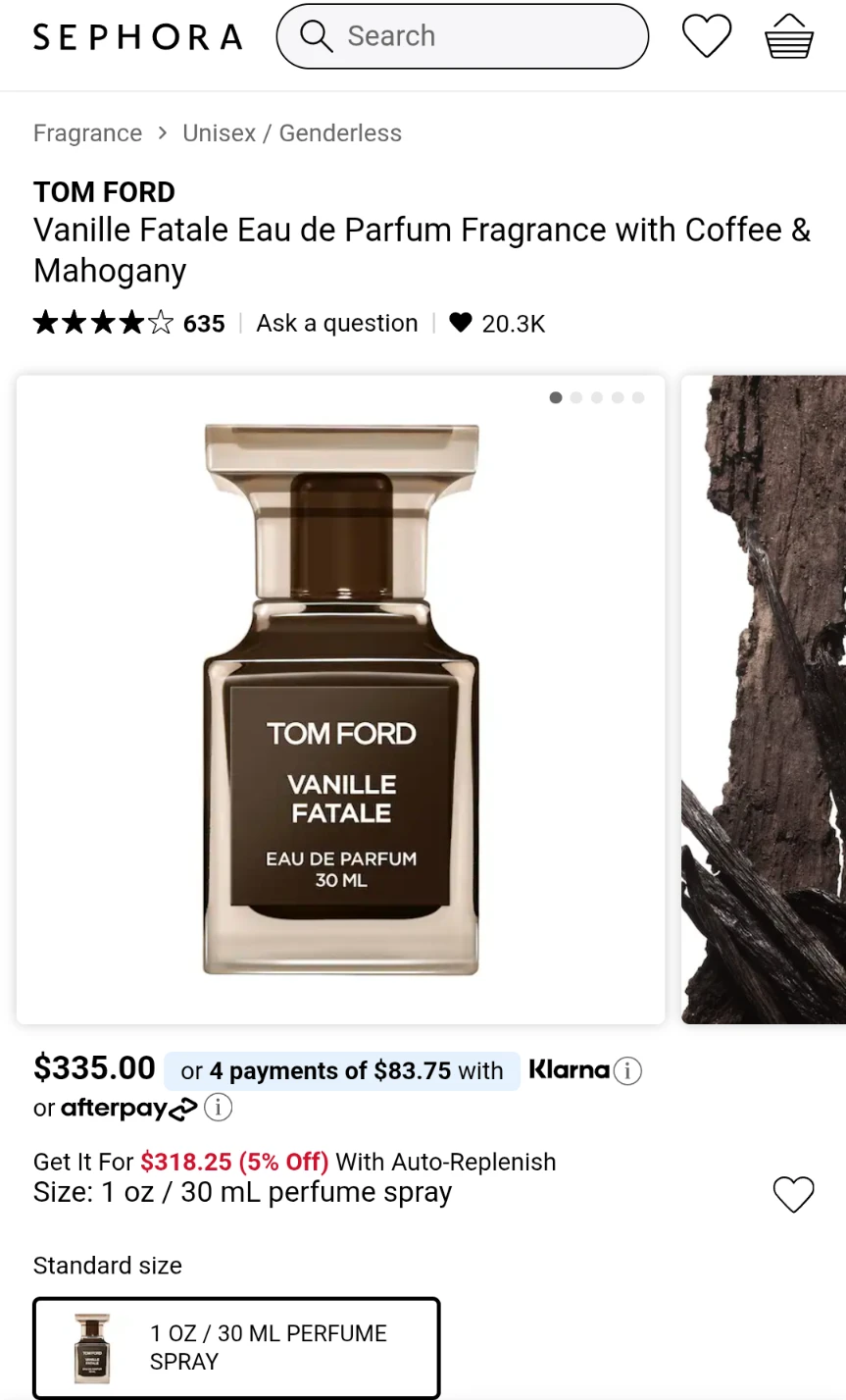 Tom Ford Vanille Fatale Eau de Parfum 30 ml - photo 2