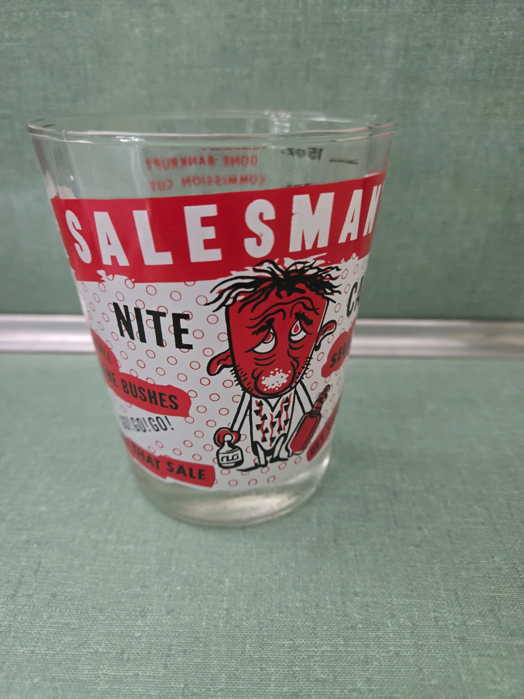 Vintage Salesman's Nite Cap Glass