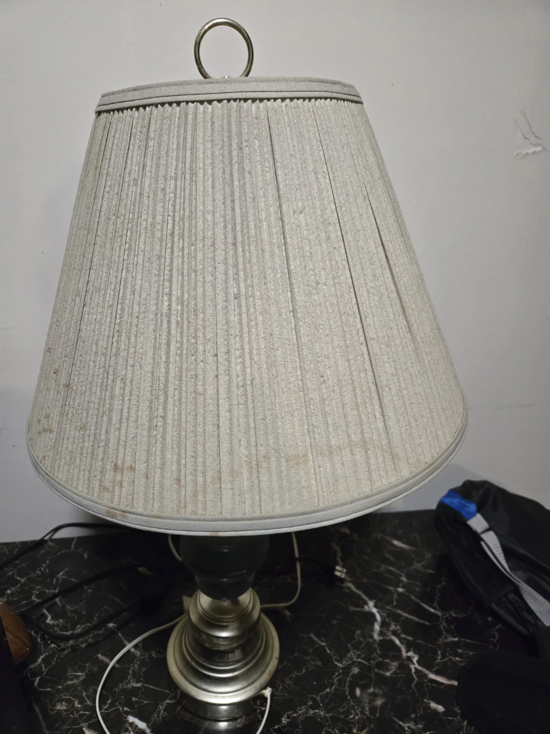 Table Lamp with Pleated Shade