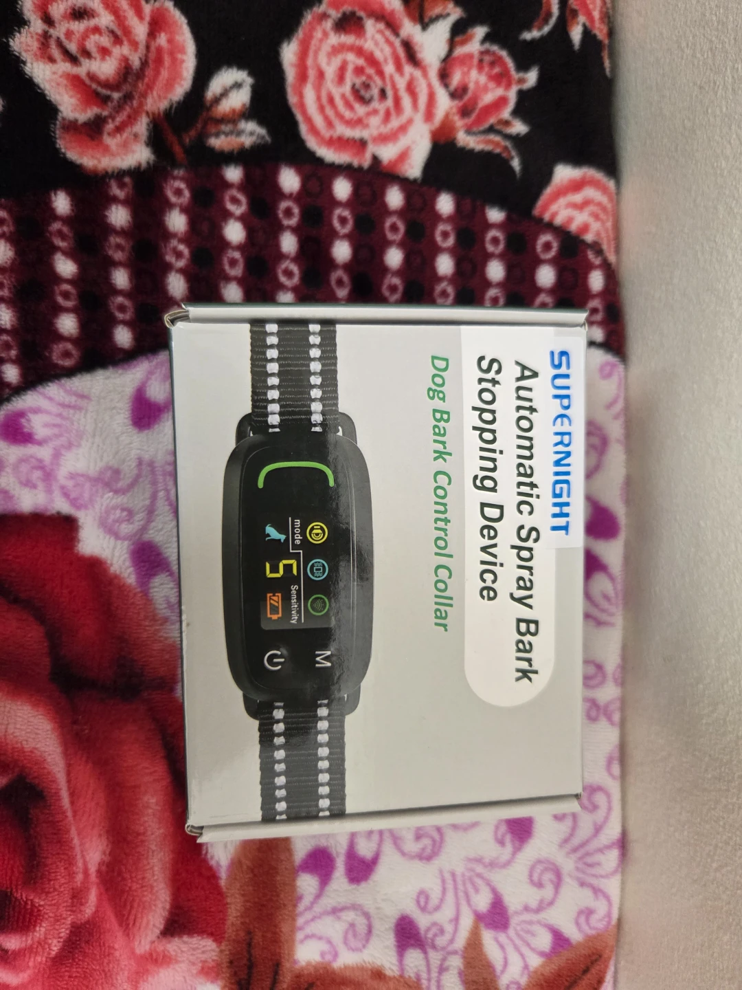 SUPERNIGHT Automatic Spray Bark Control Collar for Dogs