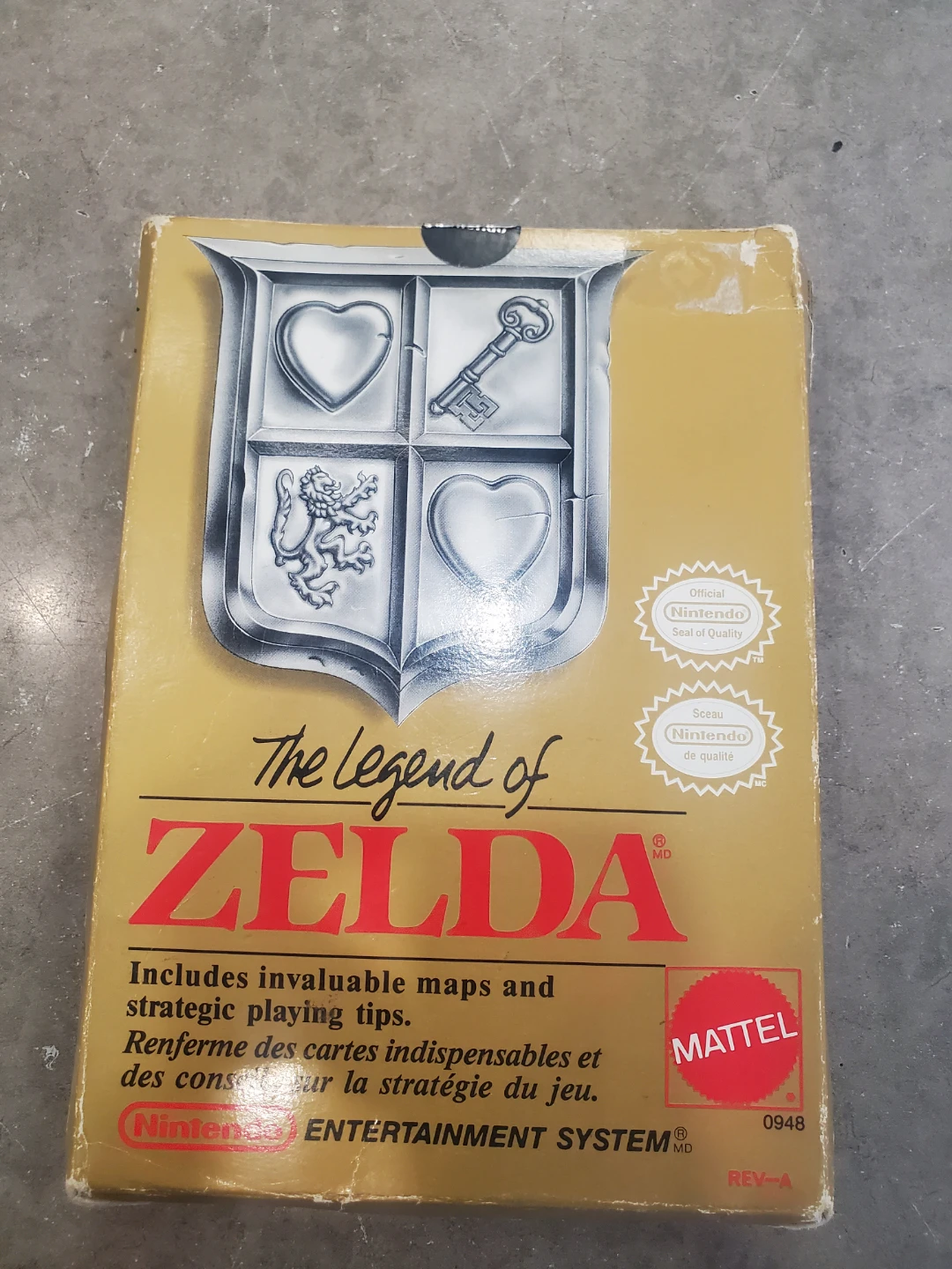 The Legend of Zelda Nintendo Entertainment System Game