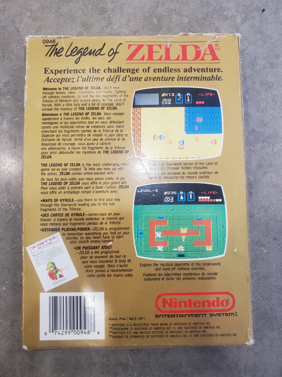 The Legend of Zelda Nintendo Entertainment System Game - photo 2