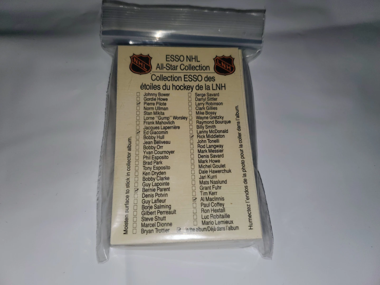 ESSO NHL All-Star Collection of 48 Sticker Cards - photo 3