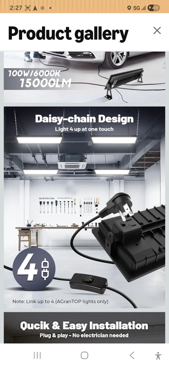 AGranTOP 100W LED Shop Light - photo 2